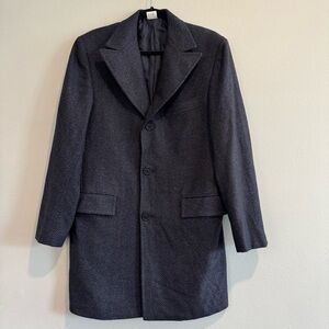 Kiton Napoli Coat Overcoat Silk Cashmere Made in Italy US 38 Approx NO SIZE TAG